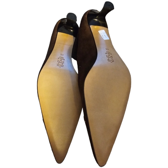 EC | Lumiani | Made in Italy | Brown Suede Style 2½" Heels | Size: 13 - Picture 10 of 16